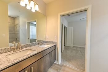 Bathroom Mirror at Pinnacle Apartments, Jacksonville, FL